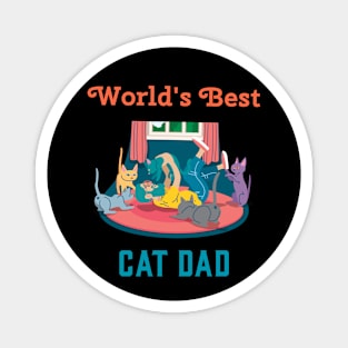 World's Best Cat Dad Magnet